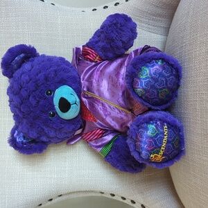 Rare Retired Build A Bear Purple Disney Descendants Bear Plush Doll Clothed